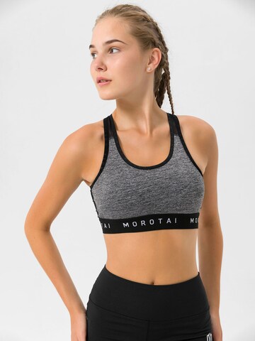 MOROTAI Bustier Sport-BH 'Athletic' in Grau