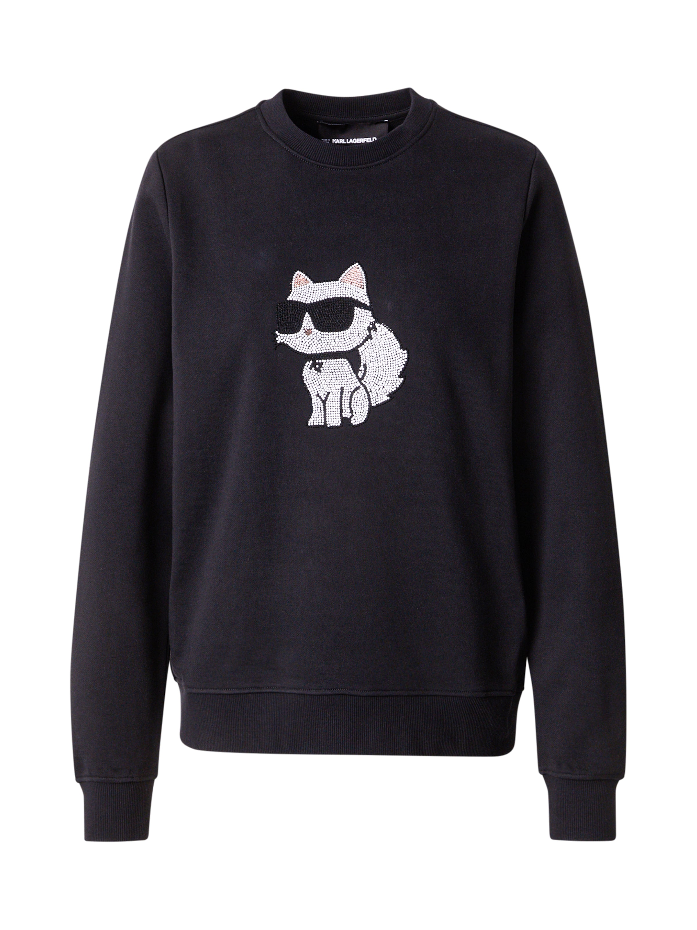 Felpa di Karl Lagerfeld in nero: frontale