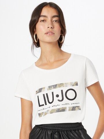 T-shirt LIU JO JEANS en blanc : devant