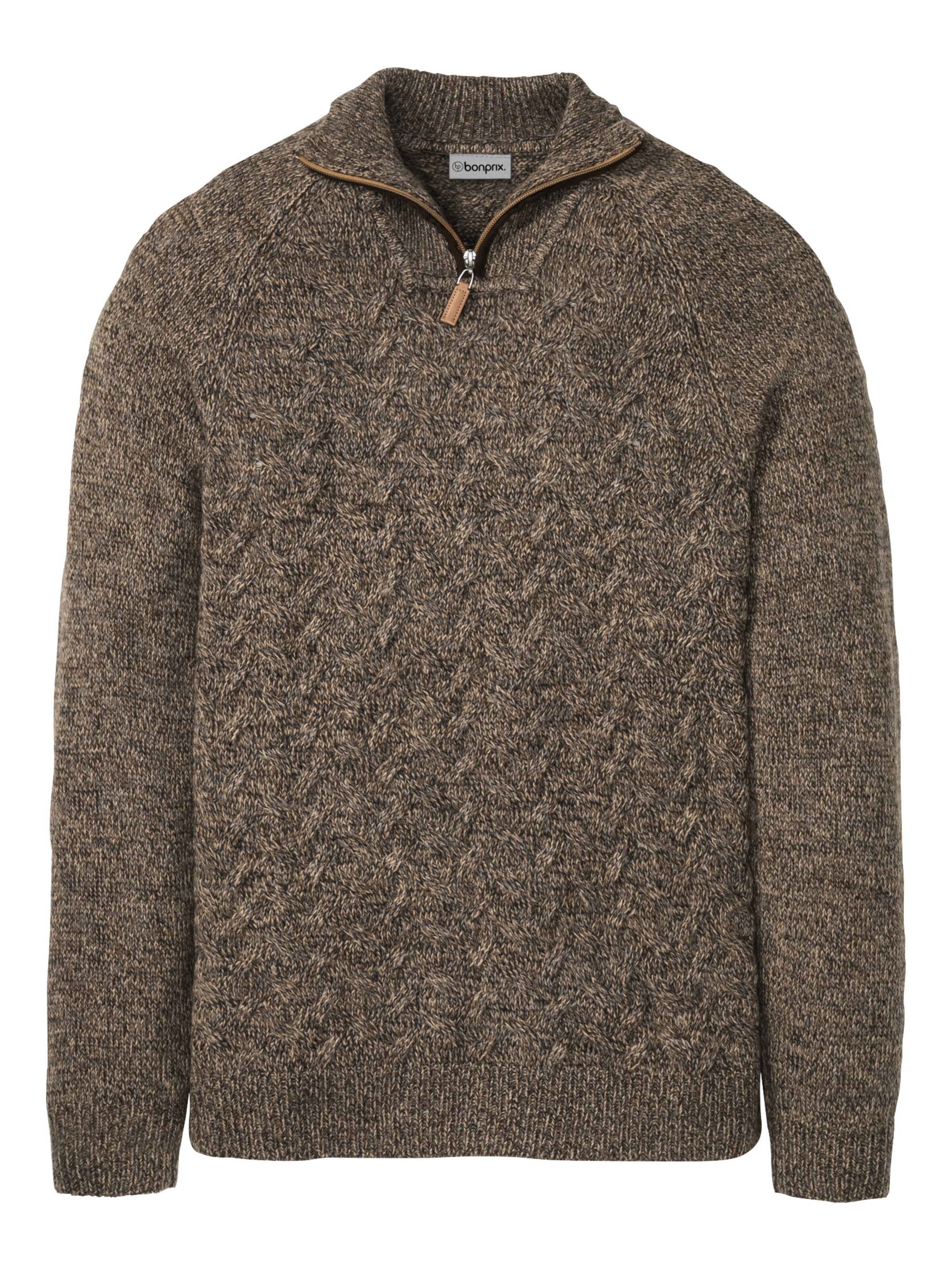 Pullover di bonprix in marrone: frontale