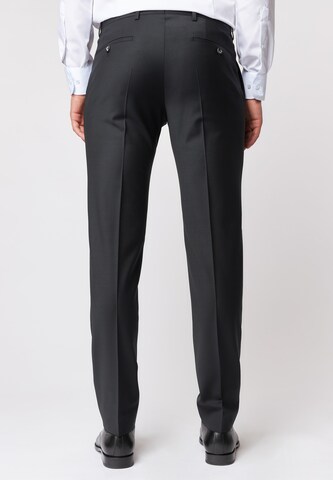 Coupe slim Pantalon à plis 'Baukasten 1' ROY ROBSON en noir