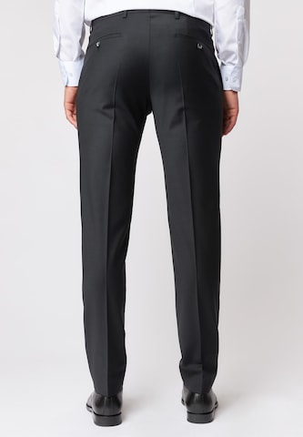 ROY ROBSON Slim fit Pleated Pants 'Baukasten 1' in Black