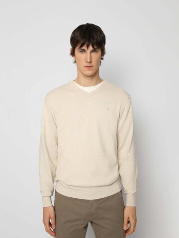 Scalpers Sweater in Beige: front