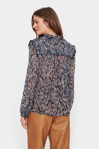 SAINT TROPEZ Bluse 'Presley' in Blau