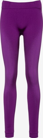 ODLO - Cuecas compridas 'Performance Warm' em roxo