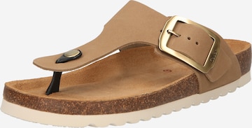 GABOR Teenslipper in Beige: voorkant