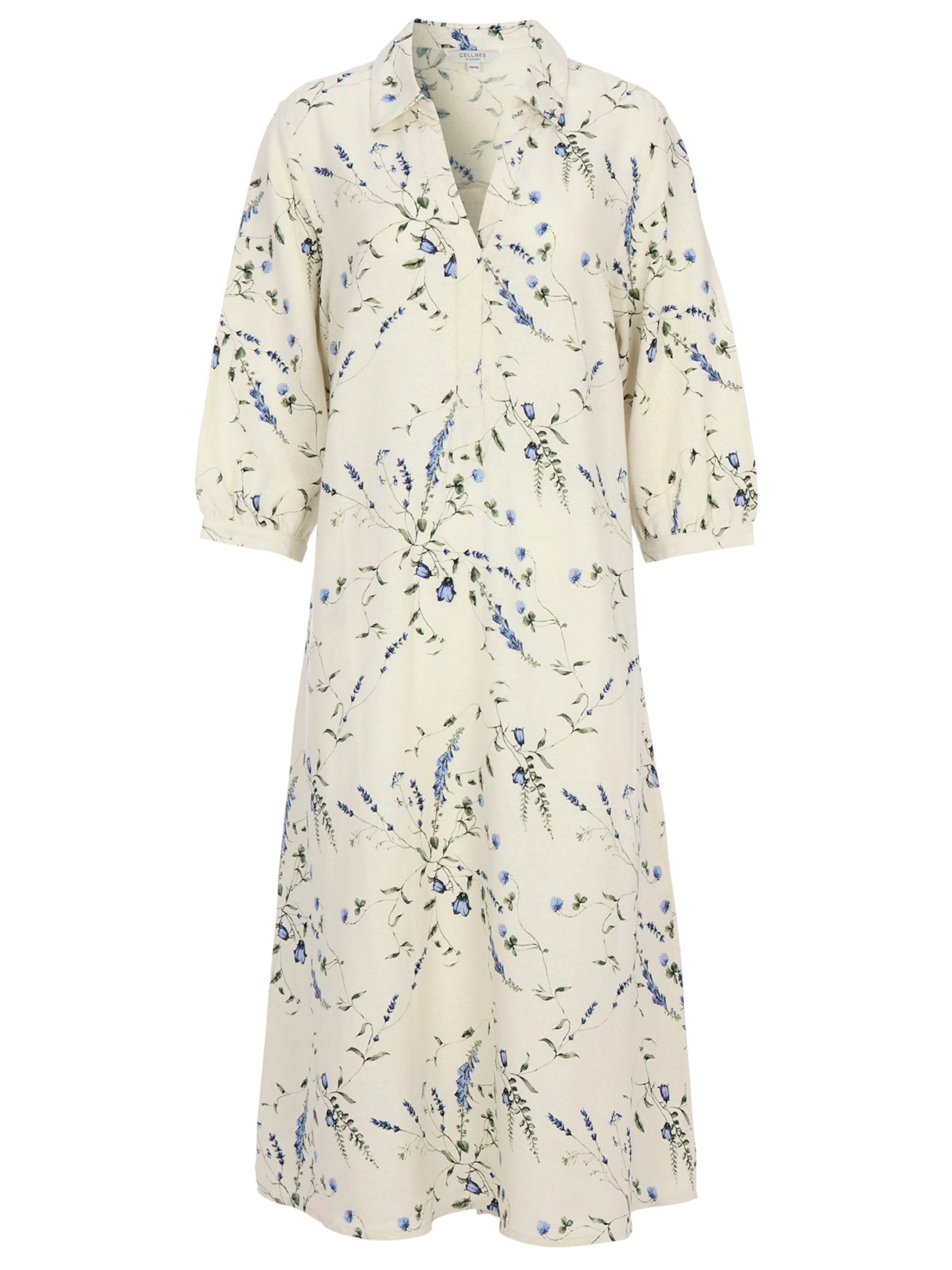 Cellbes of Sweden Shirt dress in Ecru / Light blue / Dark blue / Olive, Item view