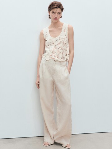 MANGO Top 'GARDEN' in Beige