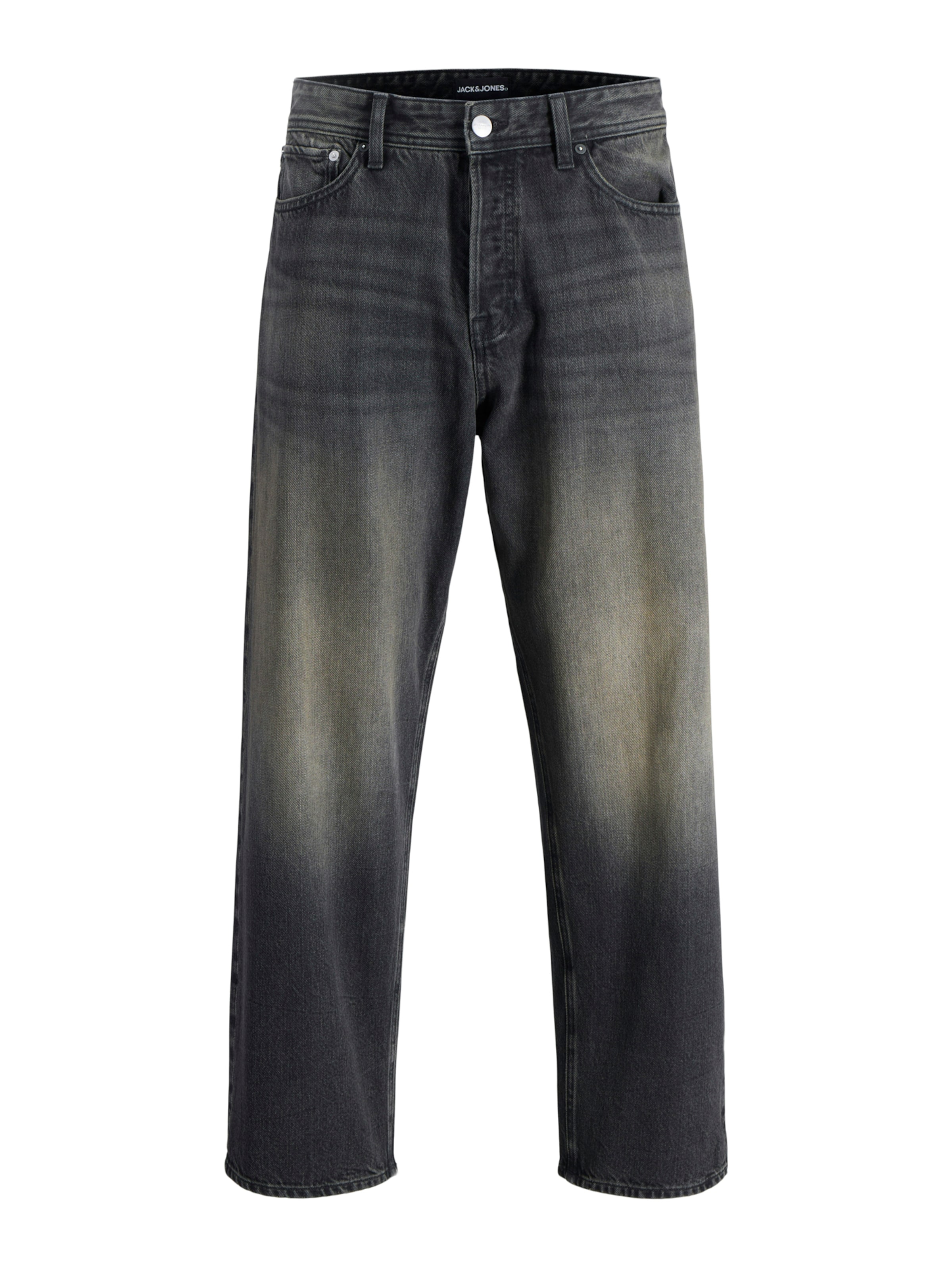JACK & JONES Baggy Jeans 'JJIAlex JJOriginal' in Black: front