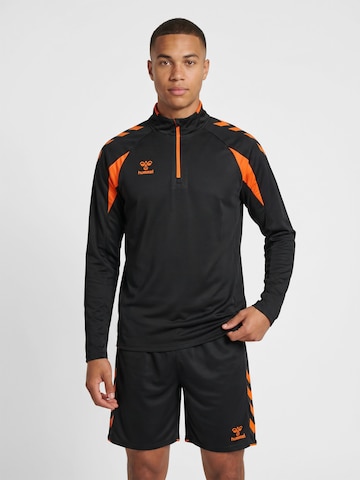 Hummel Sportsweatshirt in Zwart: voorkant