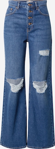 Wide Leg Jean 'HOPE' ONLY en bleu : devant