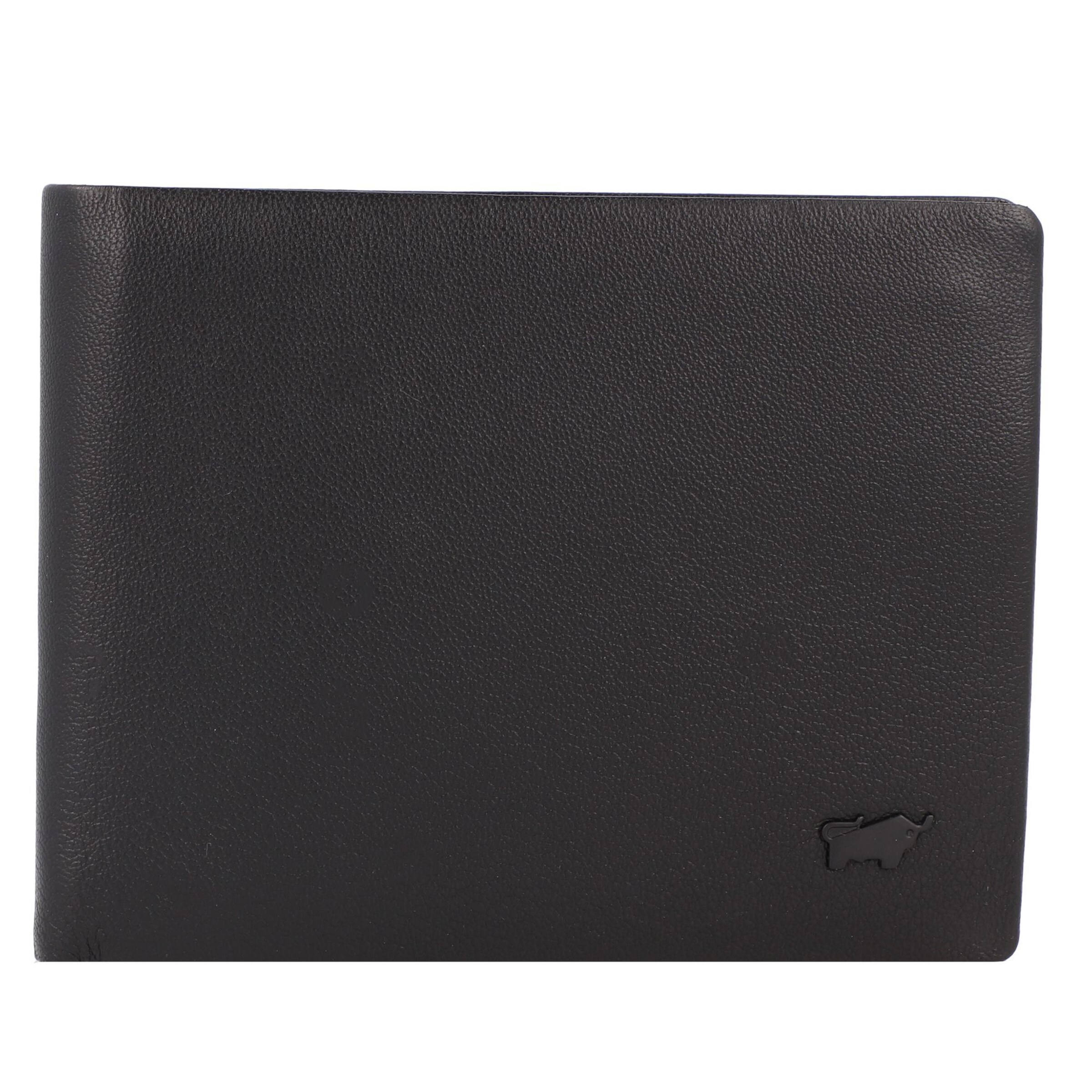 Braun Büffel Wallet in Black: front
