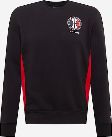 Champion Authentic Athletic Apparel Sweatshirt in Black: front