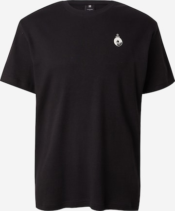 melns G-STAR T-Krekls 'Trims': no priekšpuses