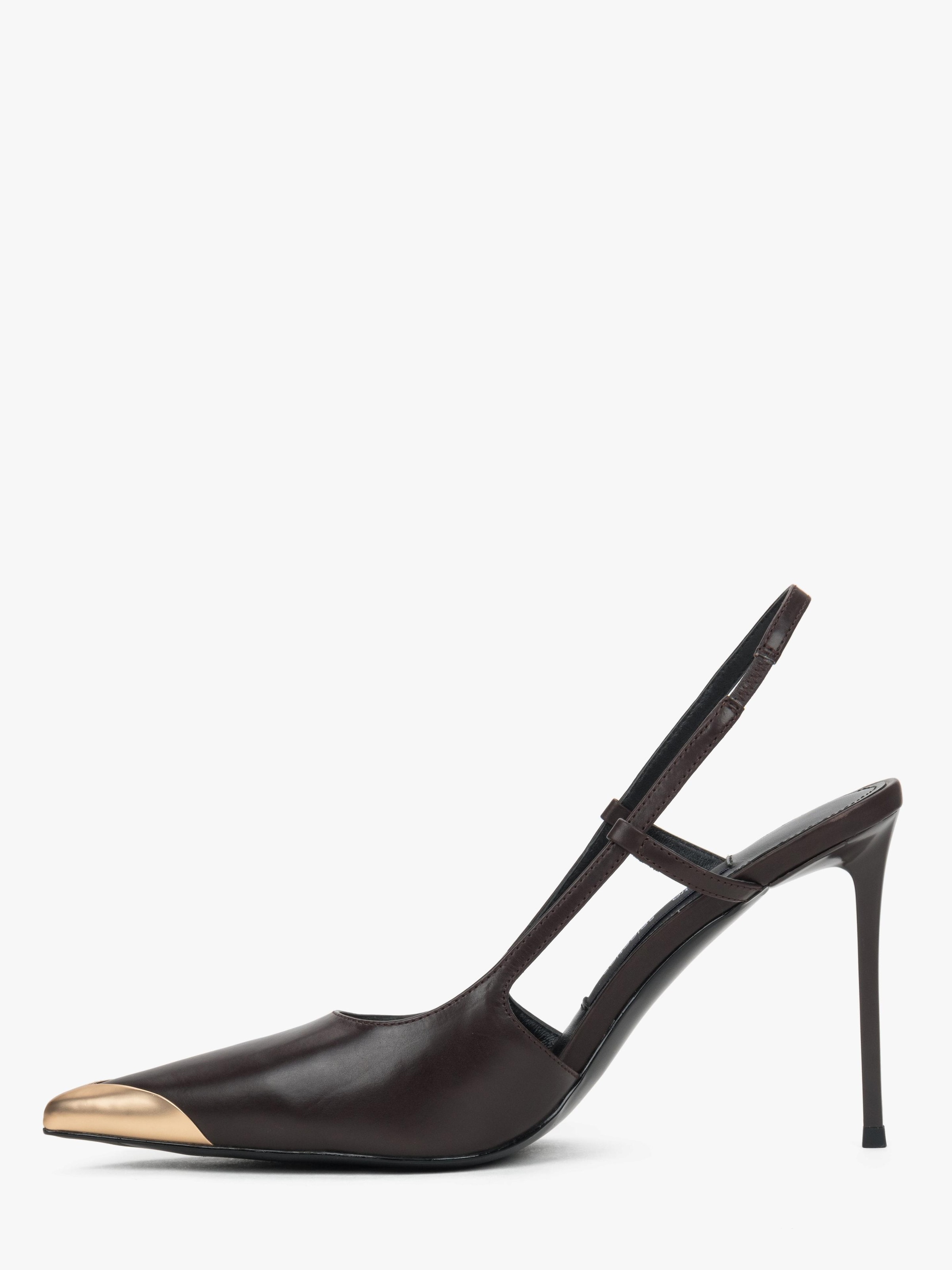 Estro Slingback pumps '2618-3' i brun