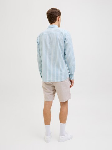 JJ Rebel Regular Fit Paita 'JREBROW' värissä sininen