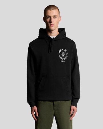 Lyle & Scott Sweatshirt 'Ship Insignia' in Black