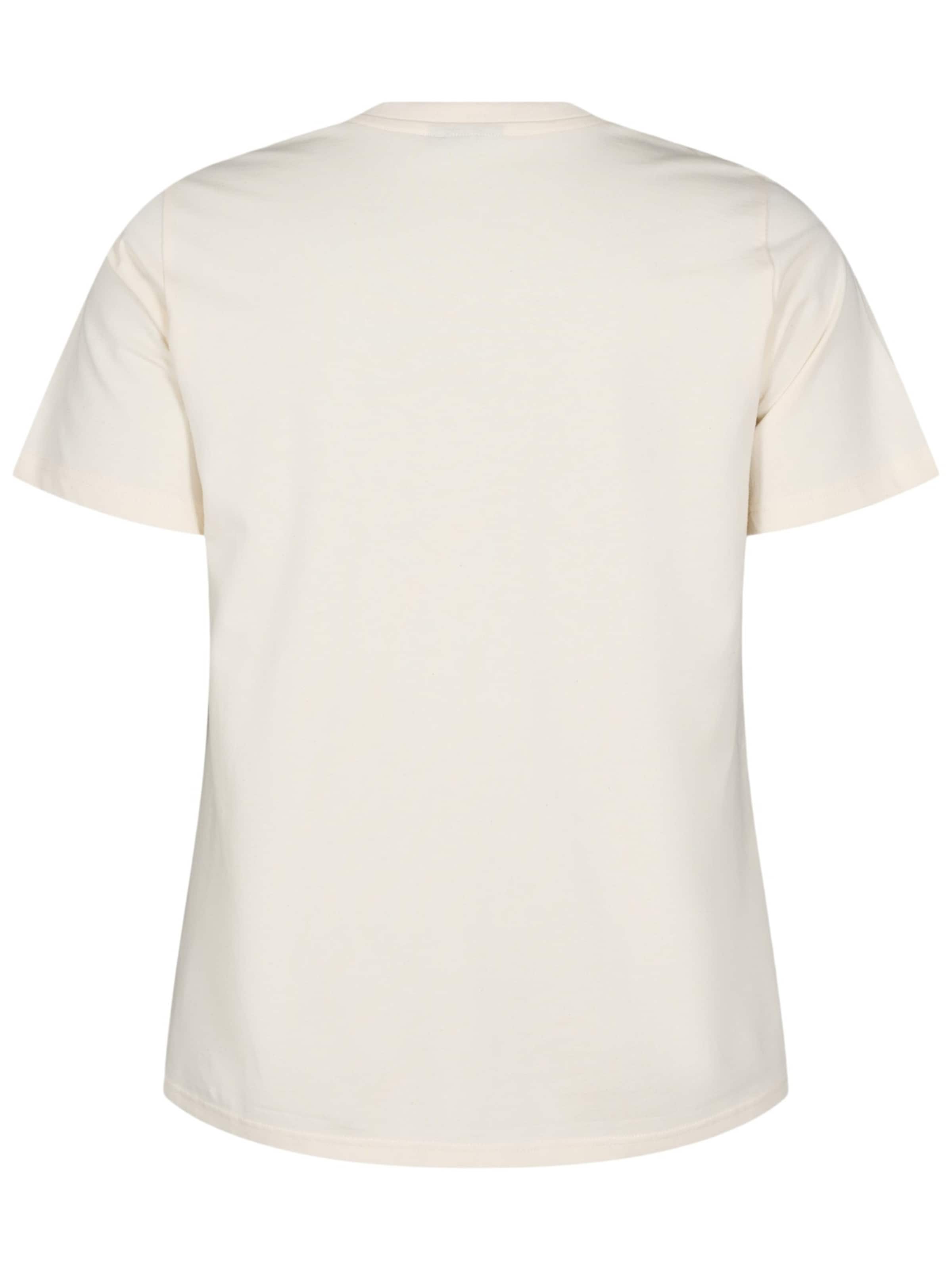 Zizzi Shirt 'EROSA' in Beige