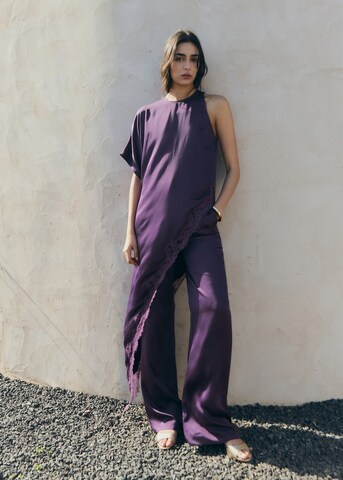 MANGO Top 'Yazmin' in Purple: front