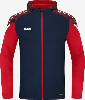 JAKO Sports sweat jacket in Blue: front