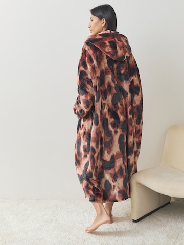 Next Badkappa lång i brun