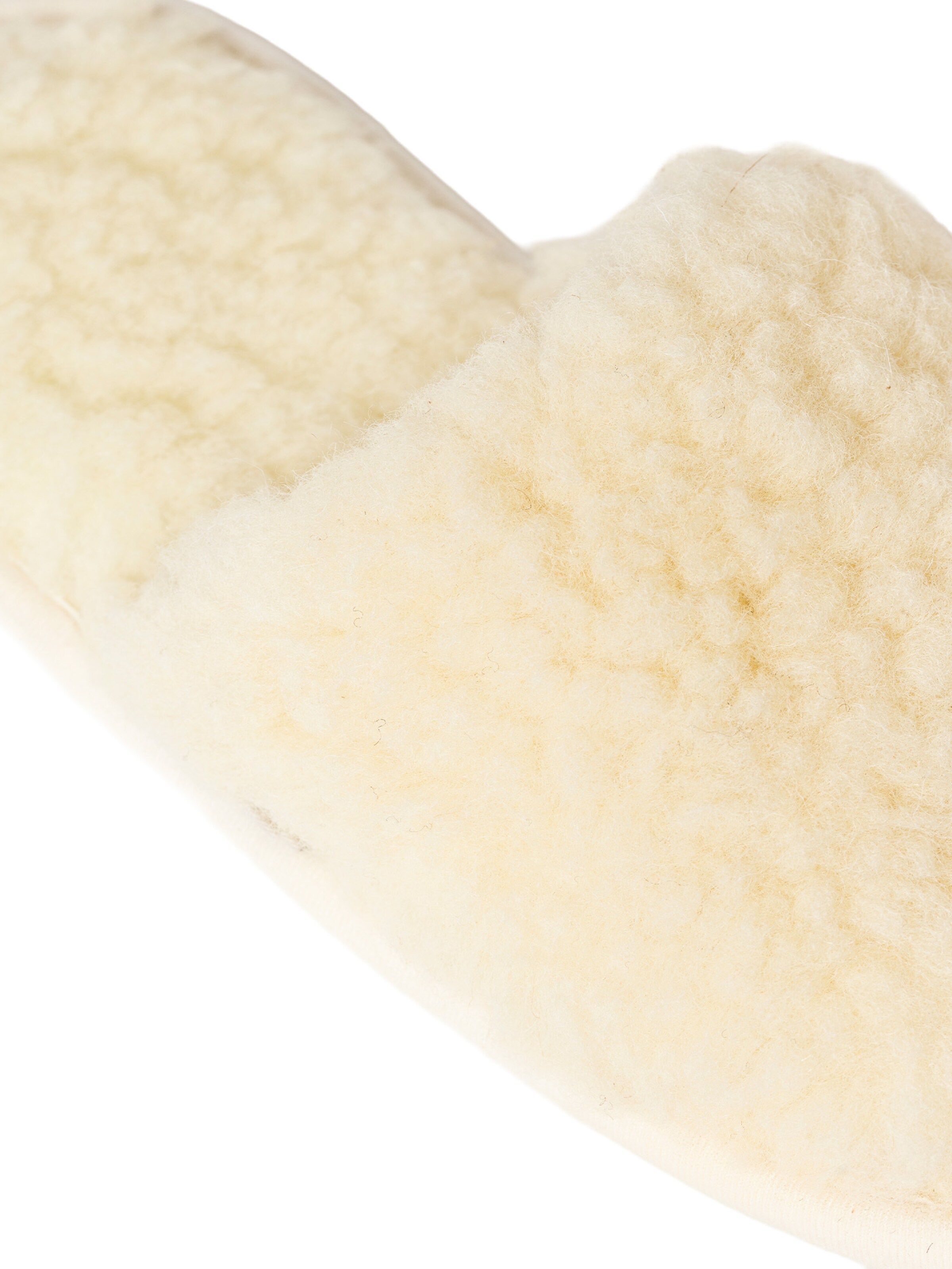 Gottstein Huisschoenen 'Curly Wool' in Wit