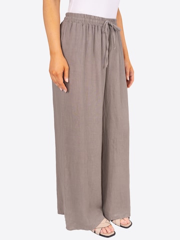 Wide Leg Pantalon 'Perla ' Seasons of April en marron