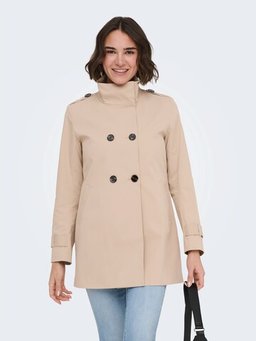 ONLY Between-Seasons Coat 'ONLORCHID' in Beige: front