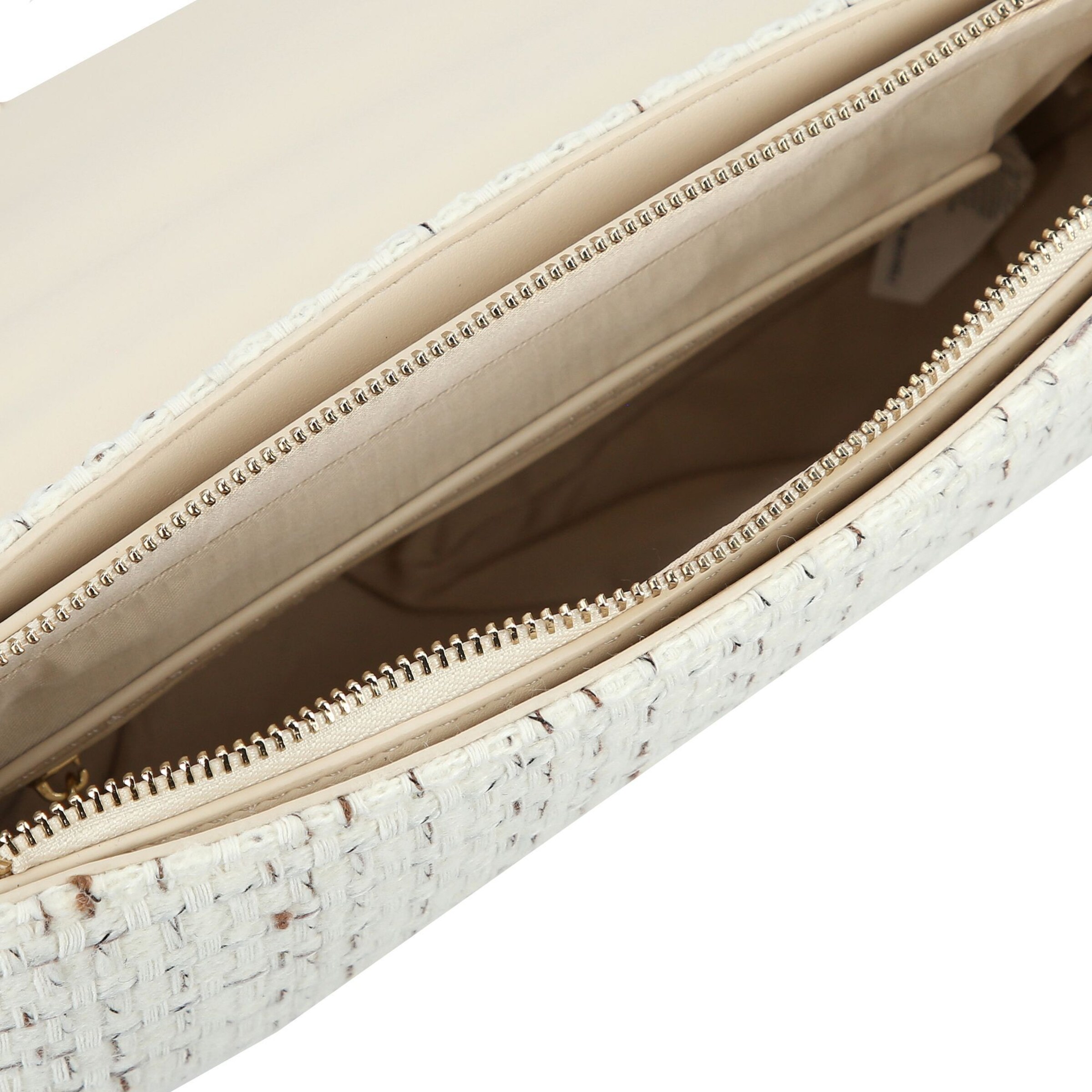 VALENTINO Schultertasche 'Tweed' in Beige