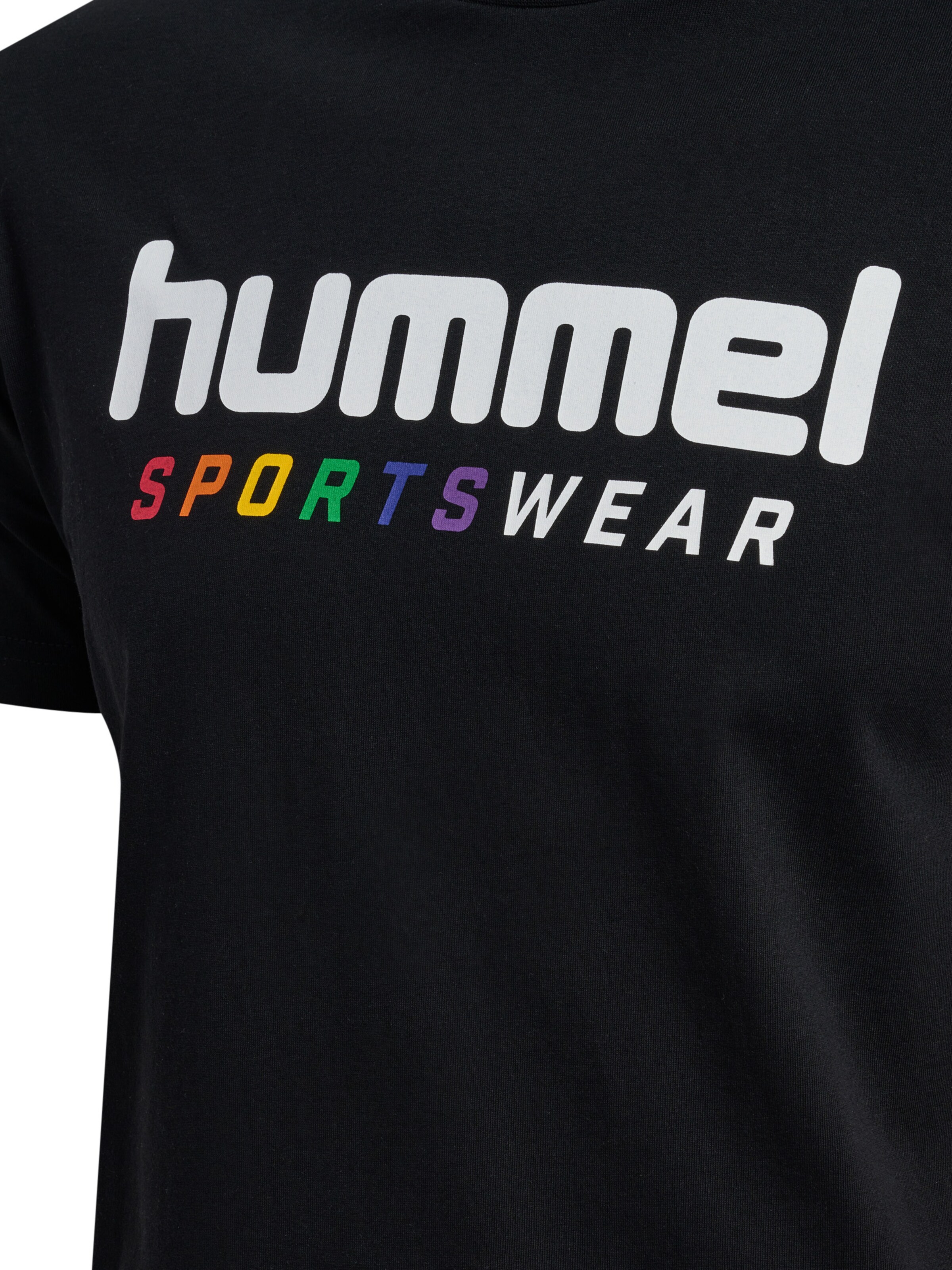 Hummel Performance shirt 'RAINBOW' in Black