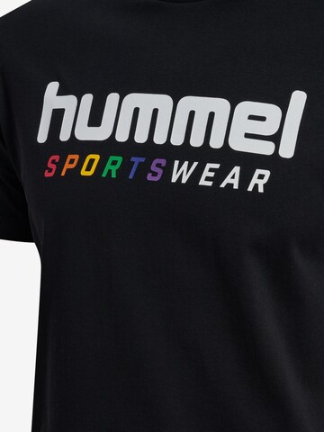 T-Shirt fonctionnel 'RAINBOW' Hummel en noir