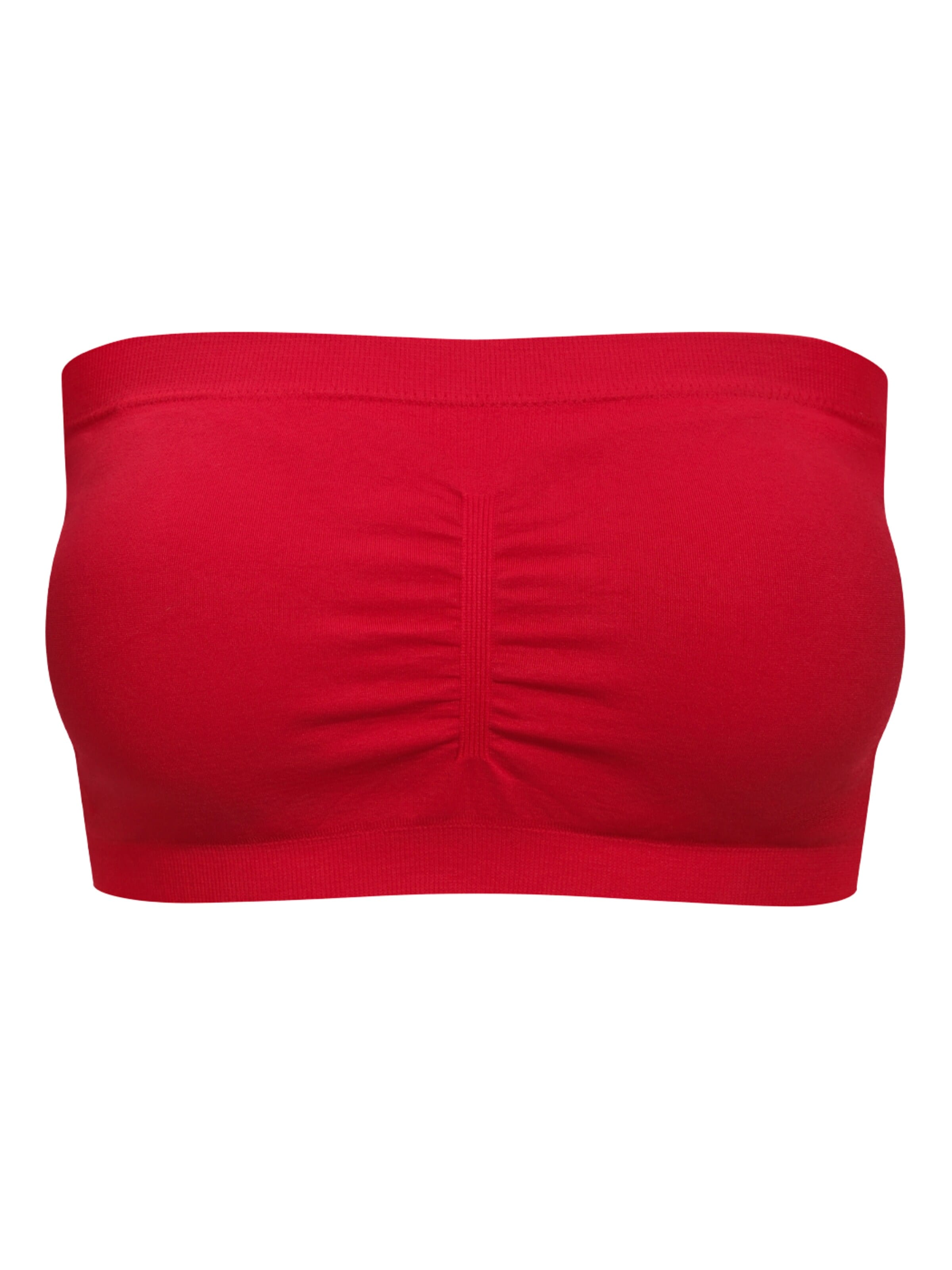 cfab (formerly creamy fabrics) - Bandeau Sujetador 'Bandeau-BH' en rojo: frente