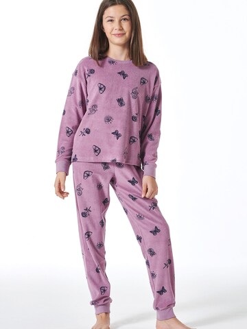 SCHIESSER - Pijama ' Nightwear ' en lila: frente