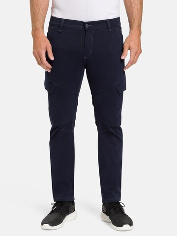 PIONEER Slim fit Cargo Pants 'Warren' in Blue: front