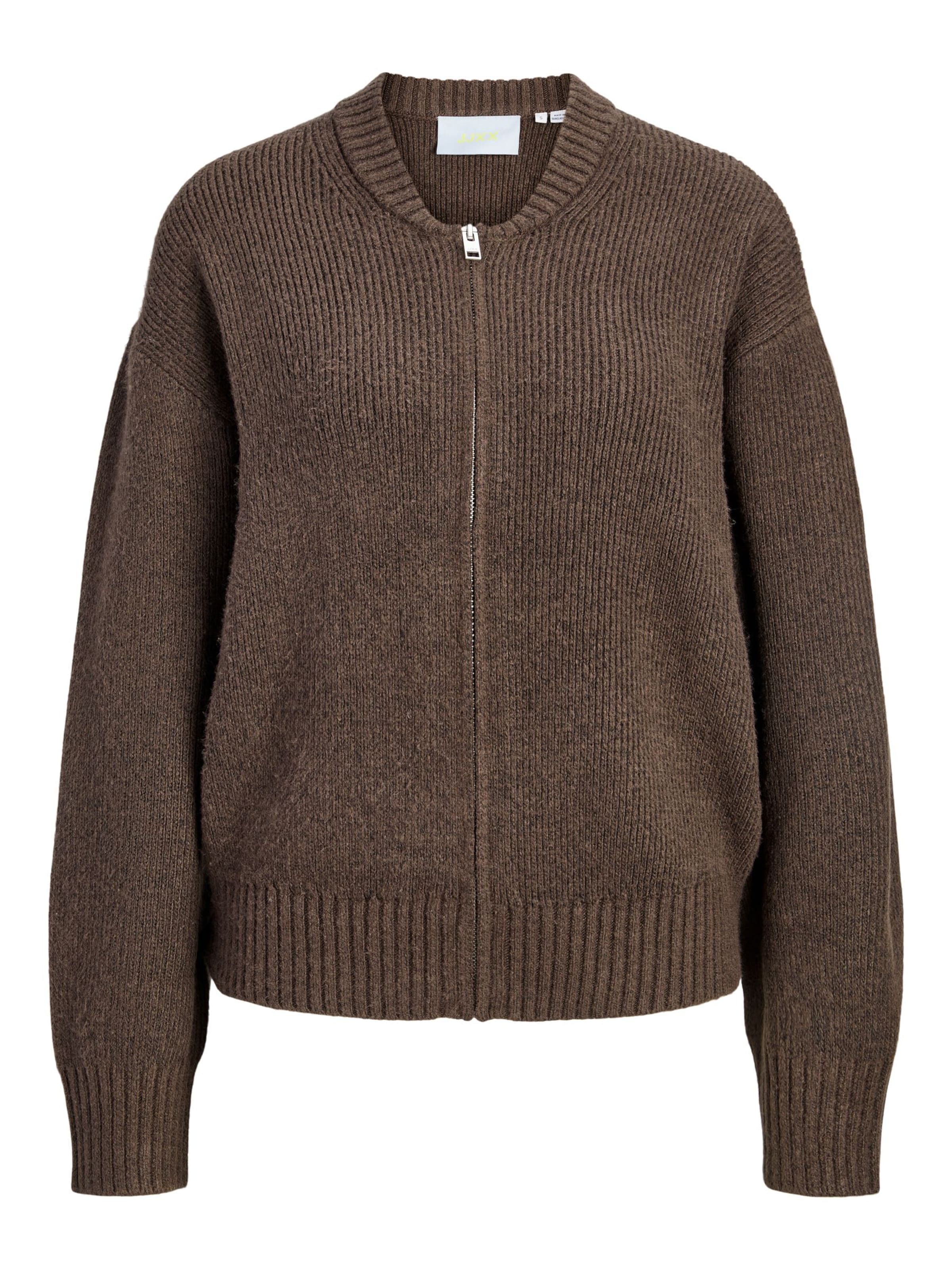 JJXX Strickjacke 'JXMaeve' in S in braunmeliert, Produktansicht