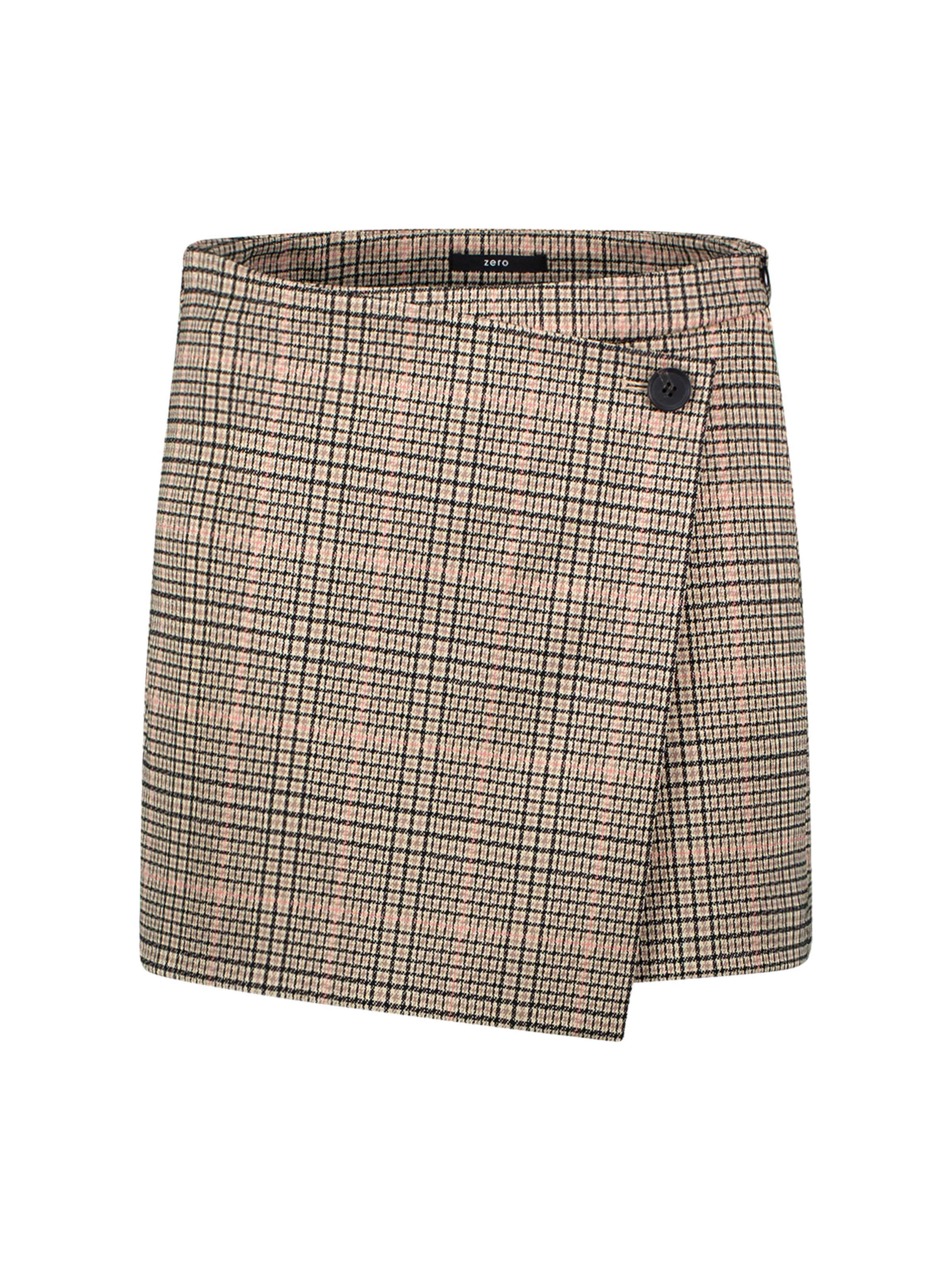 zero Hosenrock mit Wickeloptik in Beige: Vorderseite