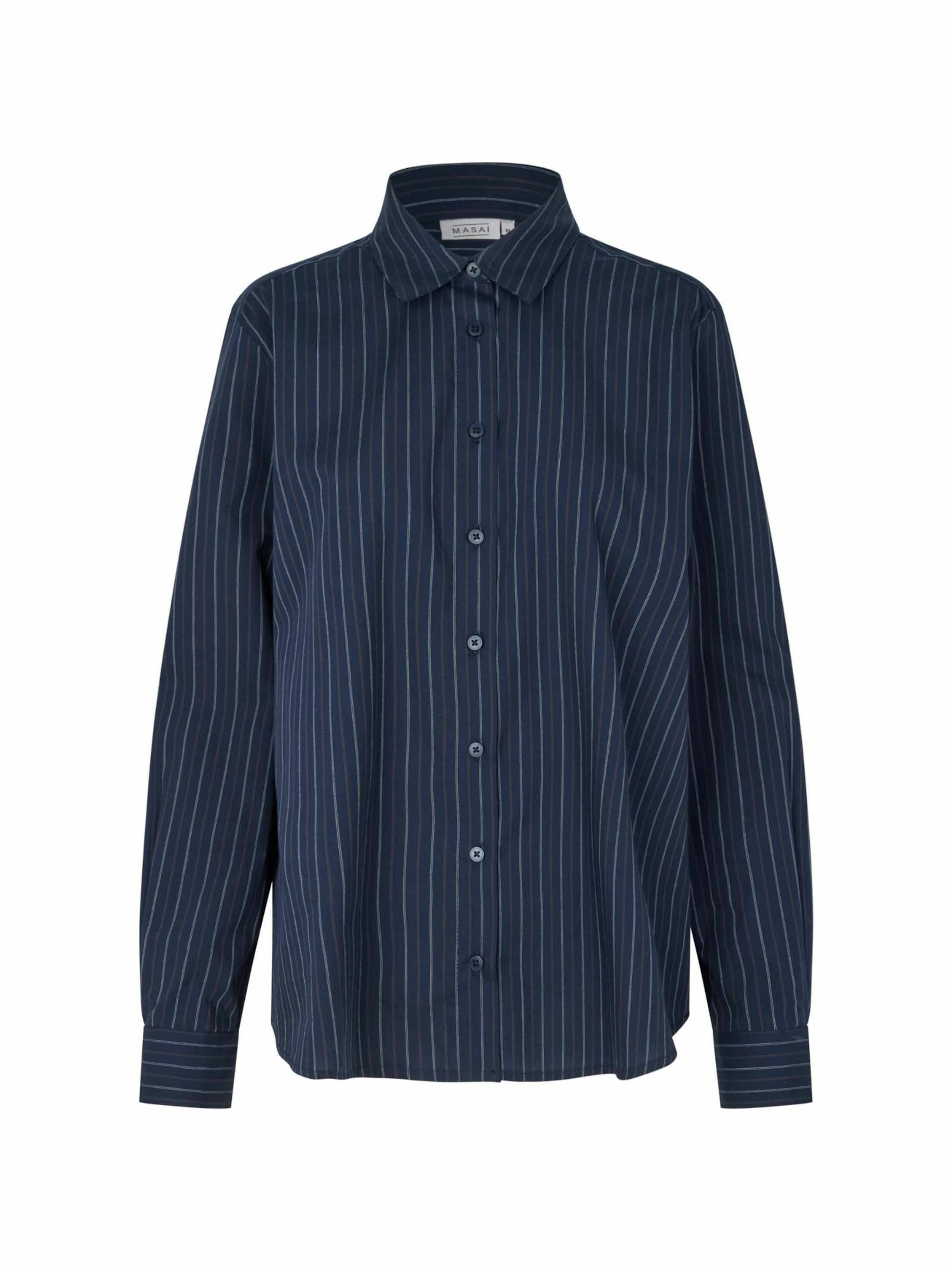 Masai Hemd 'Imma' in Blau: Vorderseite