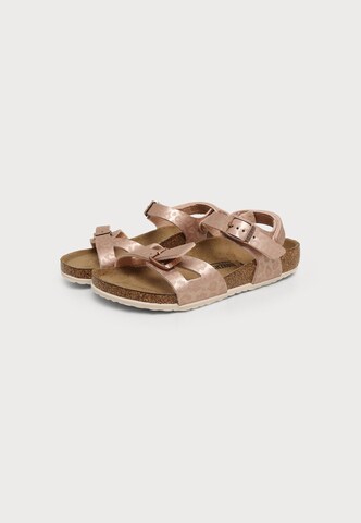 BIRKENSTOCK Отворени обувки 'Rio' в бронз