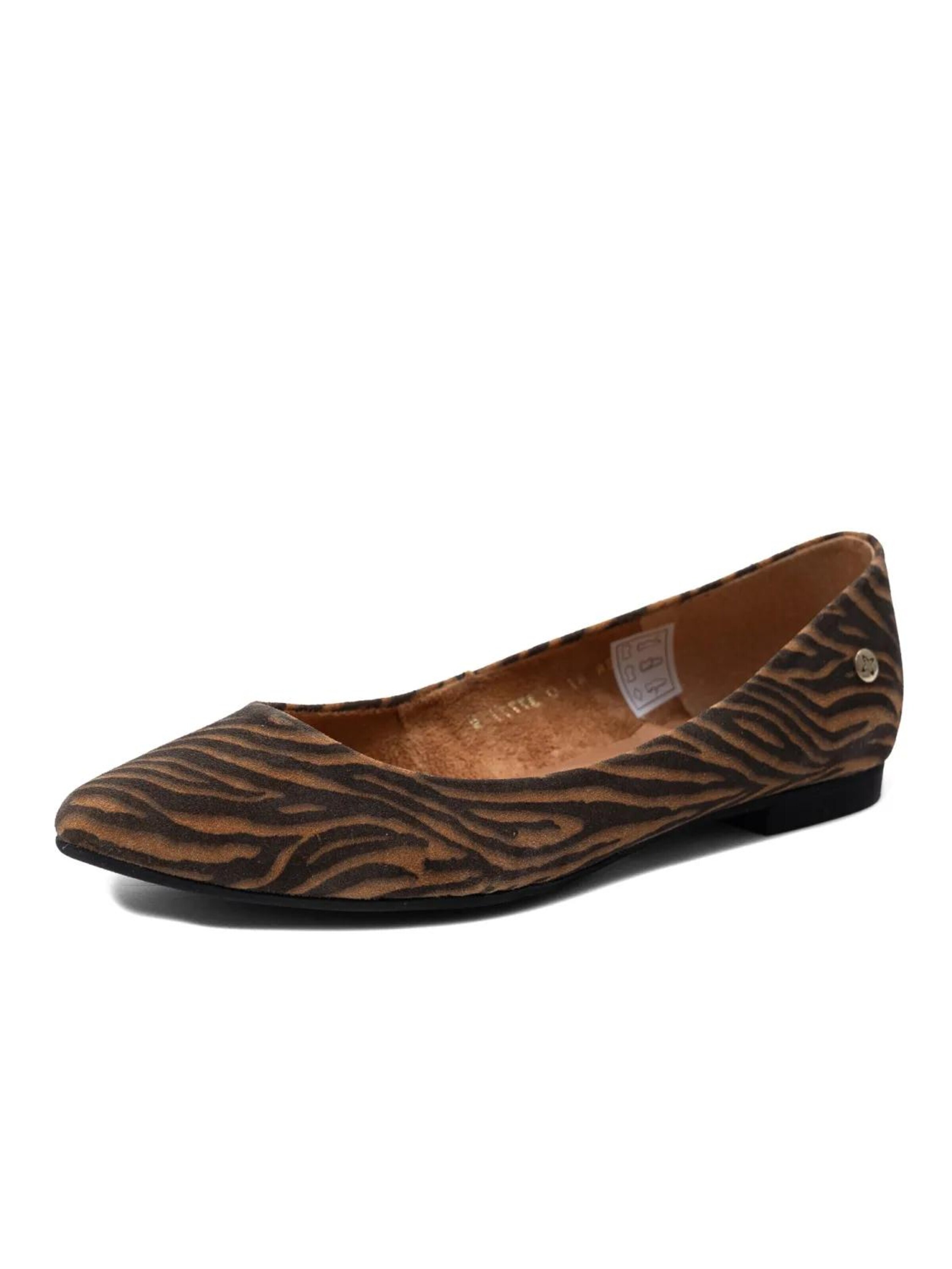 Maciejka Ballet Flats '4100W-10/00-8' in Yellow: front