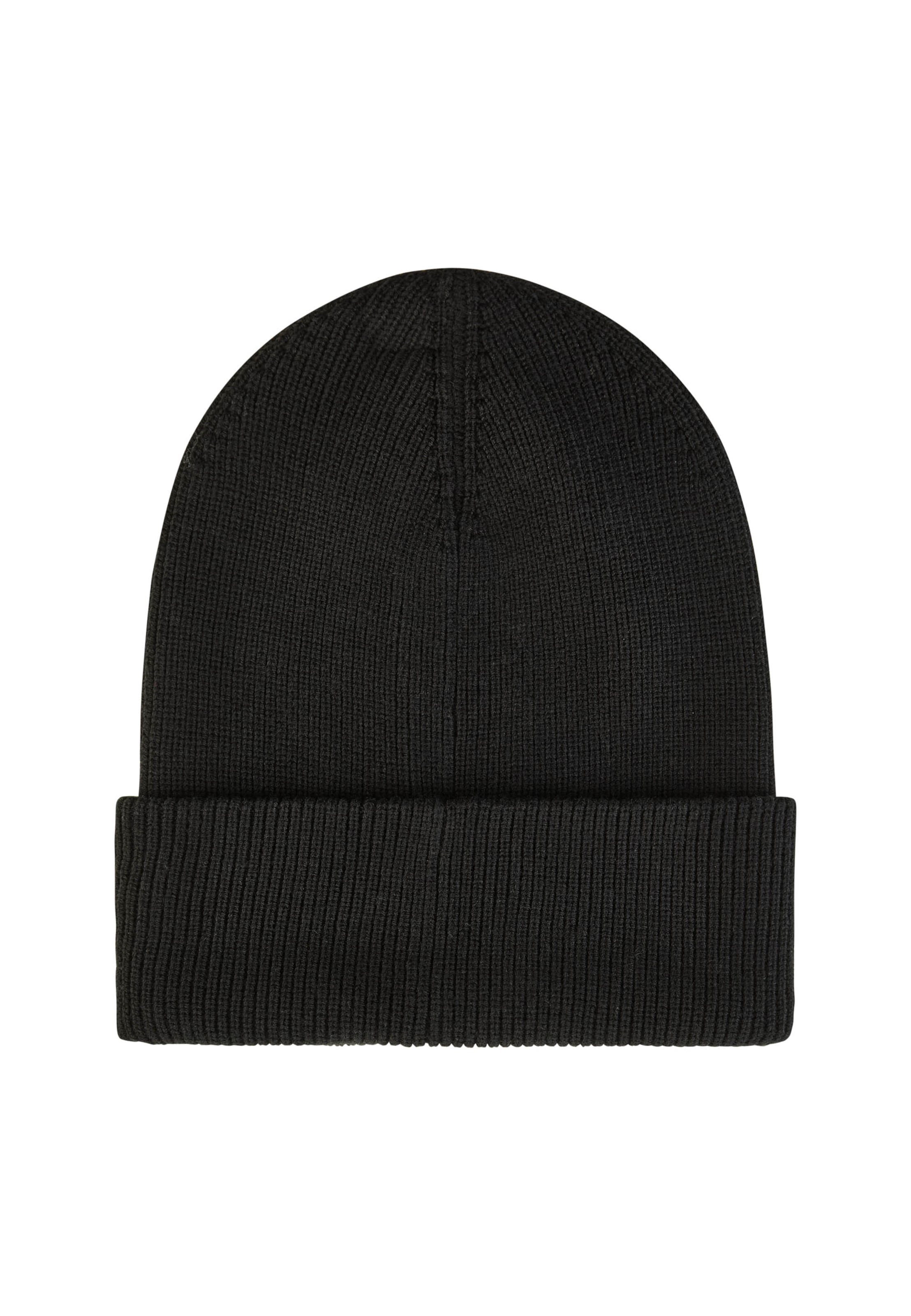 Cleptomanicx Beanie 'CI' in Schwarz