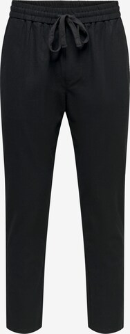 Only & Sons Loosefit Broek 'Linus' in Zwart: voorkant