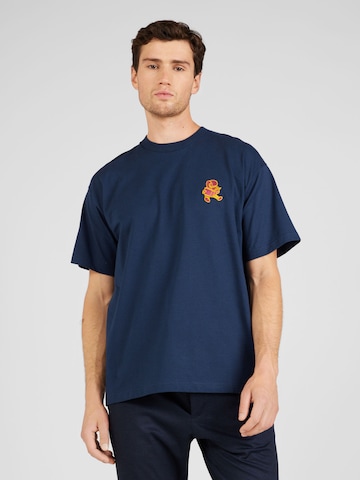 Carhartt WIP Тениска в синьо: отпред
