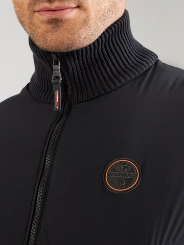 NAPAPIJRI Πλεκτή ζακέτα 'SERAVEZZA' σε μαύρο