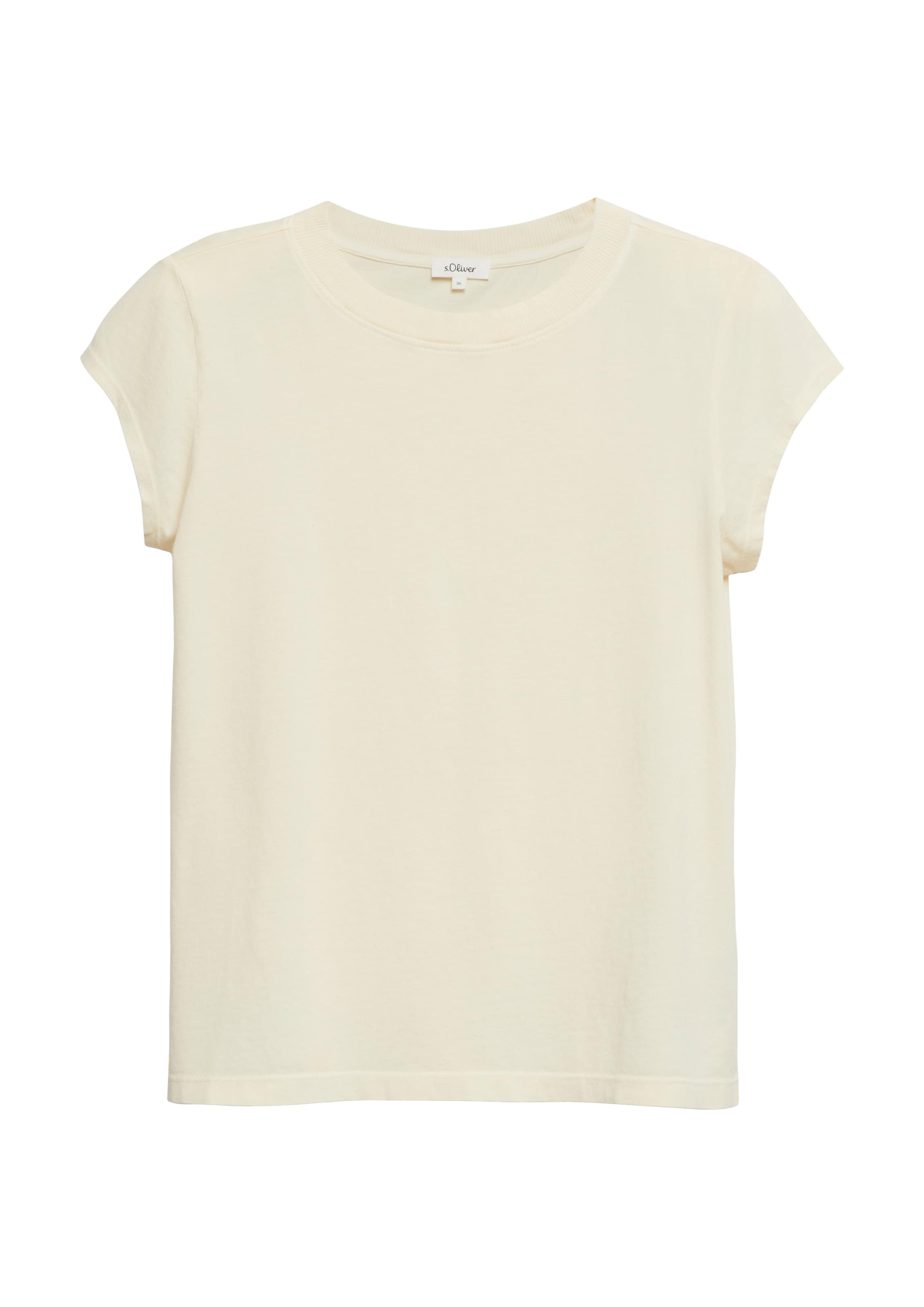 s.Oliver Shirt in Beige: voorkant