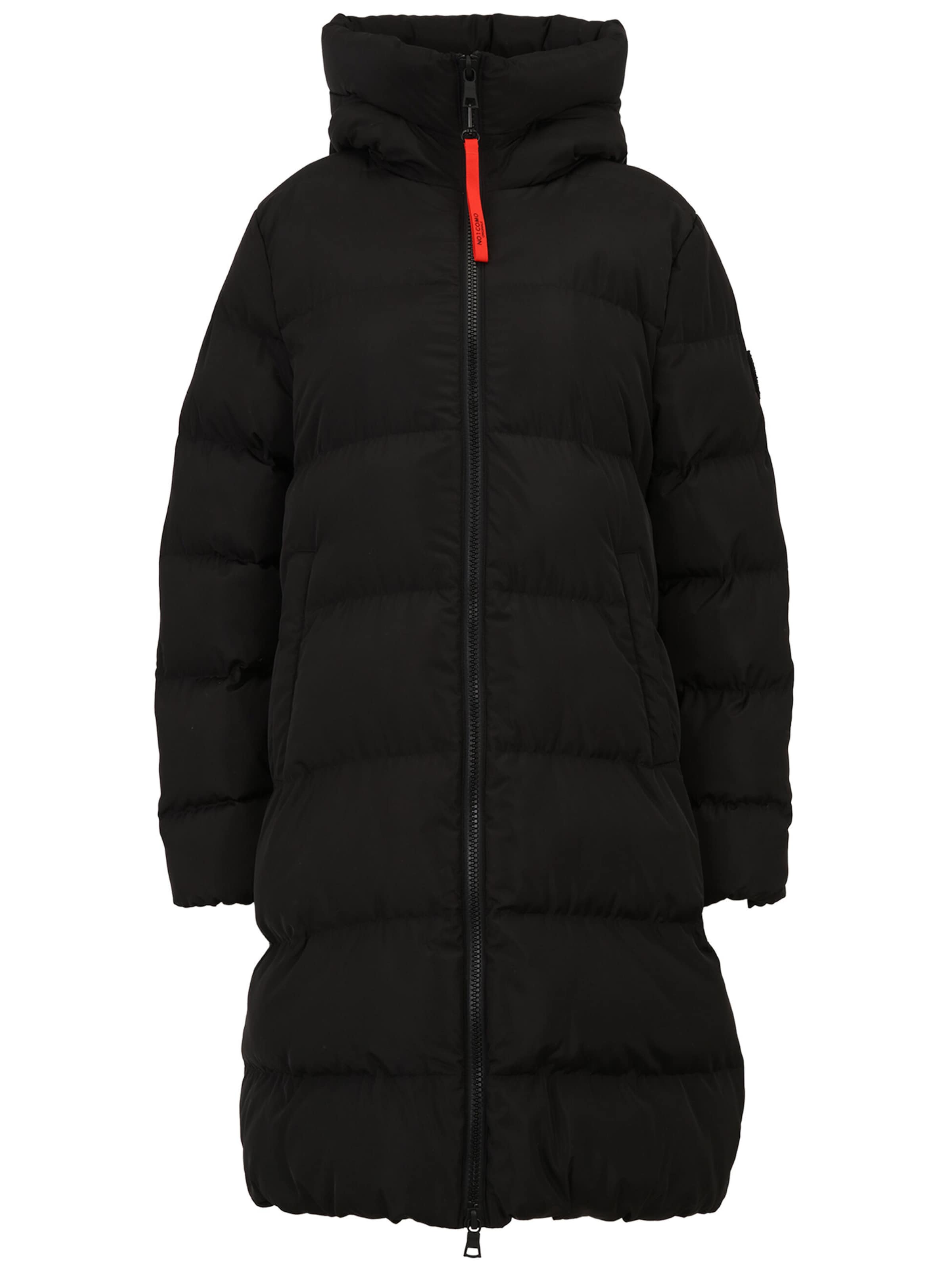 No. 1 Como Wintermantel 'ZERMATT' in Schwarz: Vorderseite