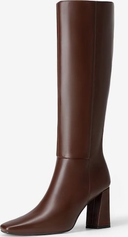 Bottes à lacets Dream Pairs en marron : devant