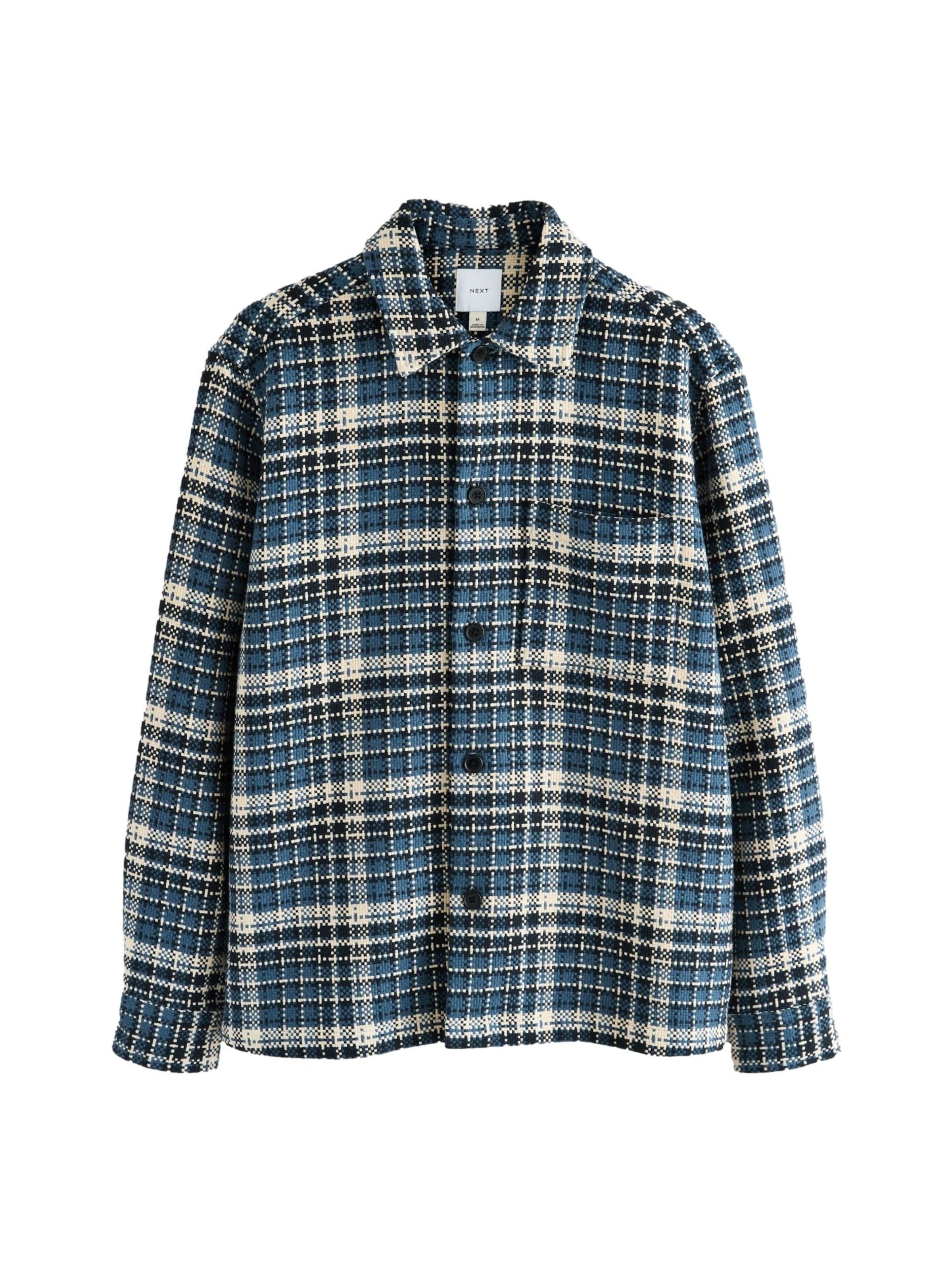 Next Button Up Shirt in Ecru / Indigo / Black, Item view