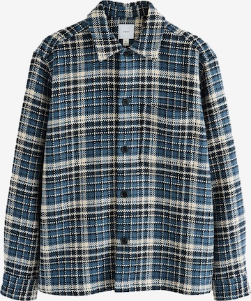Next Button Up Shirt in Blue: front