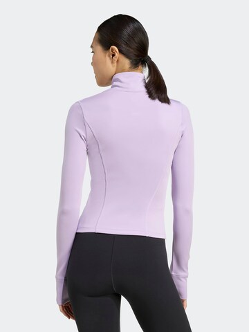 ADIDAS PERFORMANCE Athletic Zip-Up Hoodie 'OPT ESS' in Purple
