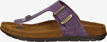 ROHDE T-Bar Sandals in Purple